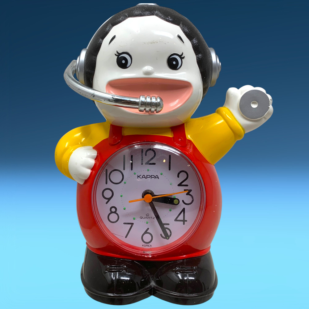 Vintage Kappa No. 740 Little DJ Talking Alarm Clock Korea Voice Works 8"